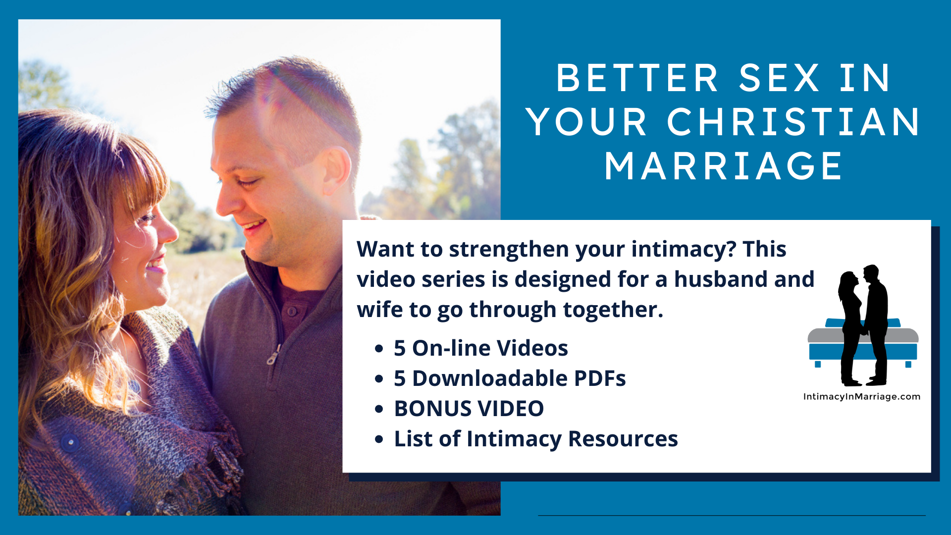 Investments in Your Marriage! Intimacy in Marriage